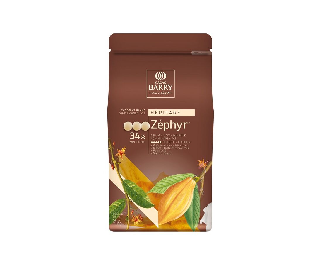 Шоколад белый 34% Zephyr Cacao Barry 1 кг